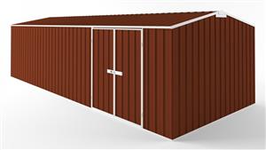 EasyShed D7530 Tall Truss Roof Garden Shed - Tuscan Red