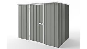 EasyShed S2315 Tall Flat Roof Garden Shed - Bush Smoke