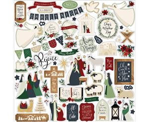 Echo Park - Away In A Manger Cardstock Stickers 12 inch X12 inch Elements