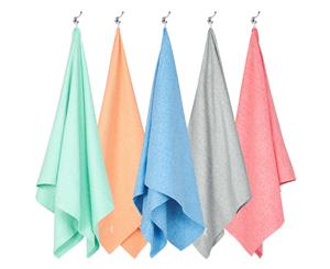 Eco Quick-Dry Gym & Yoga Towel | 5 Set | Dock & Bay