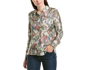 Ecru Silk-Blend Shirt