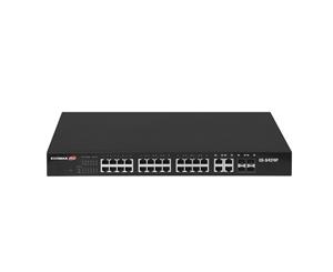 Edimax ES-5424P 24-Port Fast Ethernet PoE+ Web Smart Switch with 4 SFP Combo ports (330W) 802.3at