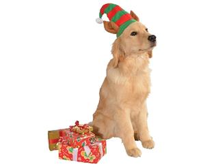 Elf Hat With Ears Pet Costume