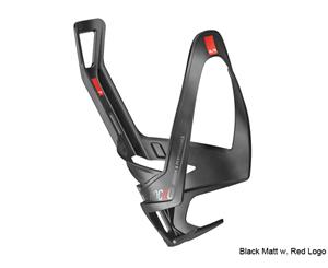 Elite Rocko Carbon Bottle Cage - Black Matt w. Red Logo