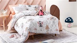 Enchanted Peach Single Quilt Cover Set