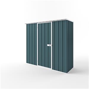 EnduraShed 2.25 x 0.78 x 2.12m Tall Flat Roof Garden Shed - Torres Blue