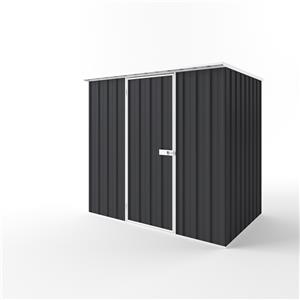 EnduraShed 2.25 x 1.5 x 2.12m Tall Flat Roof Garden Shed - Iron Grey