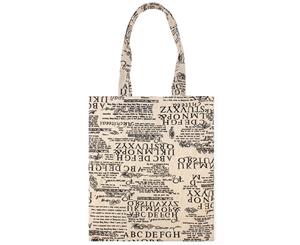 English Alphabet Cotton Tote Bag for Shopping Bag