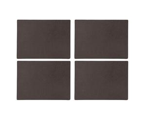 English Tableware Co. Bonded Leather Placemats Chestnut