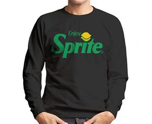 Enjoy Sprite 90s Lemon Logo Men's Sweatshirt - Black