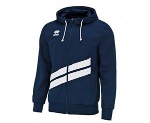 Errea Unisex Jill Long Sleeved Zip Hooded Top (Navy/White) - PC3270