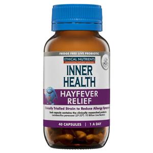 Ethical Nutrients Inner Health Hayfever Relief 40 Capsules