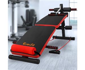 Everfit Adjustable Sit Up Bench Press Weight Gym Home Exercise Fitness Decline