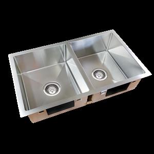 Everhard Squareline Plus Double Bowl Kitchen Sink