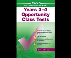 Excel Years 3-4 Opportunity Class Tests