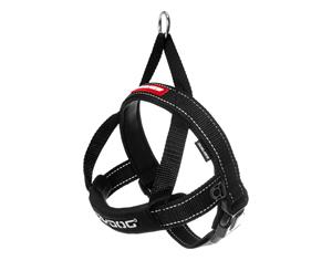 Ezydog 2X-Small Black Quick Fit Dog Harness (30cm to 38cm) Ezy Dog