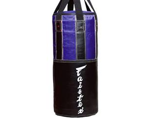 FAIRTEX - Unfilled 90cm Classic Heavy Bag Boxing Punch Bag - Black/Blue