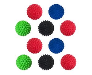 FITEK Solid Spiky Massage Ball Pack of 10 - Choose Own Colour Combination or Pick Randomly