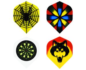 FORMULA Polyester Emblem Standard Dart Board Darts Flights 4 Sets