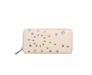 Fable Womens/Ladies Vintage Bee Print Long Purse (Beige) - JW100