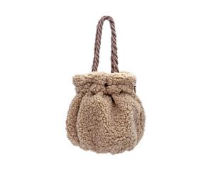 Fashion Women's Handbag Bucket Bag - Brown