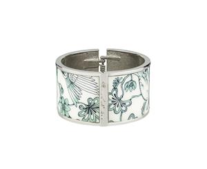 Florence Broadhurst Egrets Bangle With Silver-Toned Plating