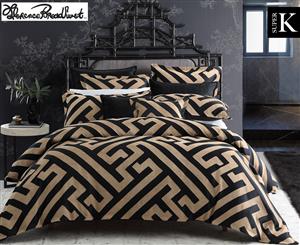 Florence Broadhurst Super King Quilt Cover Set - Black Chinese Key