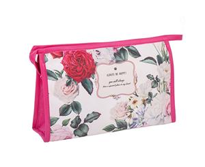 Flower Travel Case Cosmetic Bag - Pink