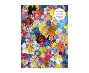 Flowers PVC Multi-Pocket Cover Journal - Notebook / blank book