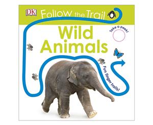 Follow The Trail Wild Animals Board Book