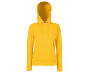 Fruit Of The Loom Ladies Lady Fit Hooded Sweatshirt / Hoodie (Sunflower) - BC363