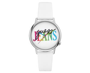 GUESS Originals 38mm Analogue Leather Watch - White