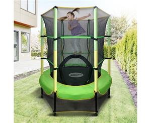 Genki 55" Kids Trampoline with Safety Enclosure Net