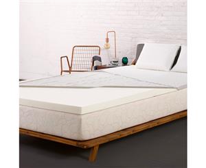 Giselle Bedding SINGLE Mattress Topper Memory Foam Topper Bed 8CM Underlay Mat S