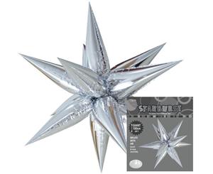 Glitz starburst Silver 100cm