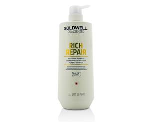 Goldwell Dual Senses Rich Repair Restoring Shampoo (Regeneration For Damaged Hair) 1000ml/33.8oz