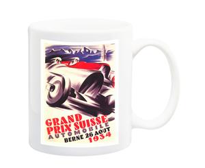 Grand Prix Suisse Motor Racing Poster Mug - 11 Fluid Oz