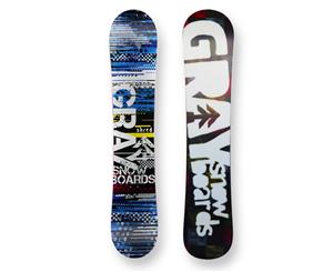 Gray Snowboard Shred Triple Rocker Sidewall 138cm - Red