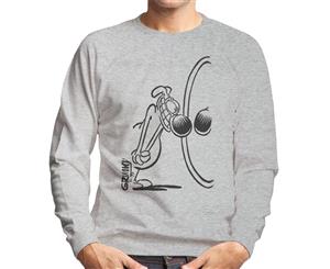 Grimmy Looking In The Mirror Men's Sweatshirt - Heather Grey