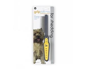 Gripsoft Shedding Comb Grooming Loosens & Removes Mat For Dogs (G1531)