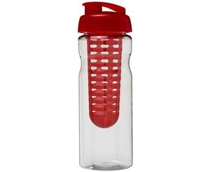 H2o Base 650Ml Flip Lid Sport Bottle And Infuser (Transparent/Red) - PF2845