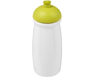 H2o Pulse 600Ml Dome Lid Sport Bottle (White/Lime Green) - PF2859