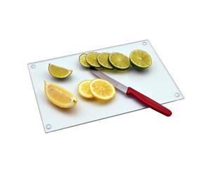 Harbour Housewares Glass Worktop Saver Chopping Board Clear 30 x 20cm