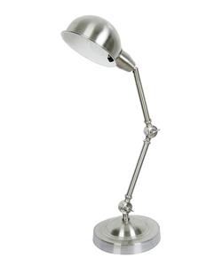 Harrison Adjustable Table Lamp in Brushed Chrome