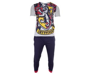 Harry Potter Mens Gryffindor Crest Pyjama Set (Blue) - N1211