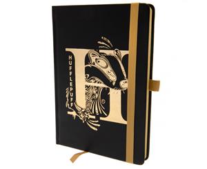 Harry Potter Official Hufflepuff Premium Foil Notebook (Black/Gold) - TA3993