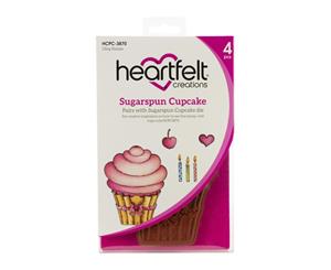 Heartfelt Creations - Cling Rubber Stamp Set - Sugarspun Cupcake 1 To 5in