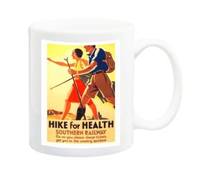 Hike For Heath Southern Railway Travel Poster Mug - 11 Fluid Oz