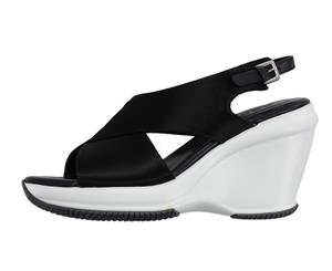 Hogan Women's Wedged Sandal - Black