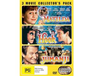 Hook / Matilda / Jumanji DVD Region 4